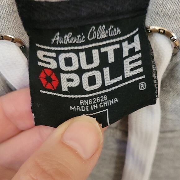 South Pole Mens or Womens Basic Gray Hoodie Size Large Simple - Picture 4 of 8